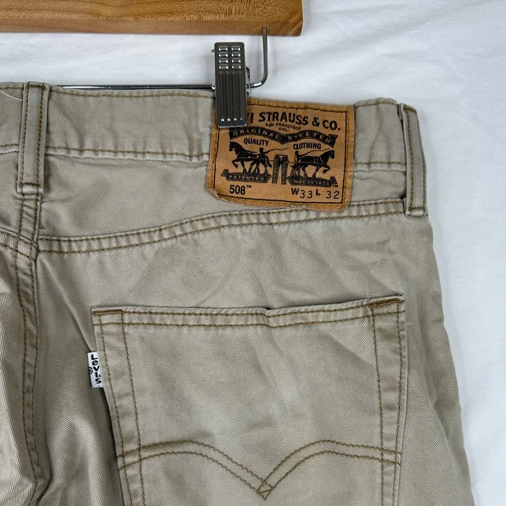 Vintage Levi's‎ 508 Beige Denim Jeans Pants Size 33 X 32
